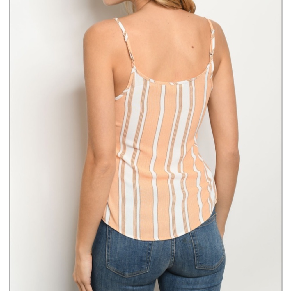 NEW Mine thin strap tie front blouse - Picture 2 of 6